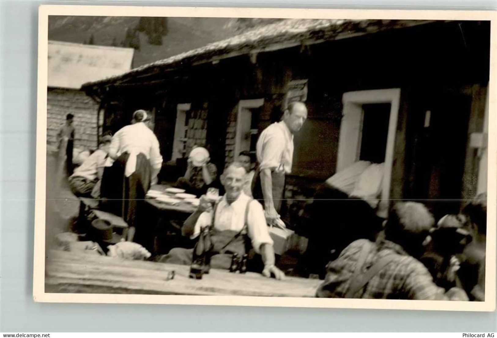 8750 Riedern Privatfoto AK Gasthaus Pagelpass Ort handschriftlich - 10719106