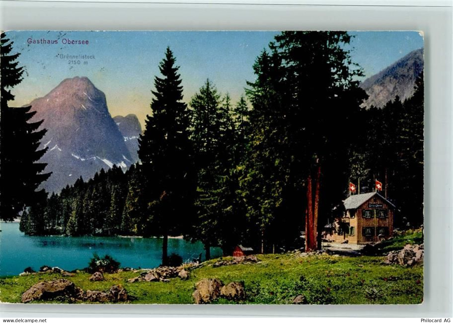 8752 Näfels 1922 - Gasthaus Obersee Brünnelistock - 11084956