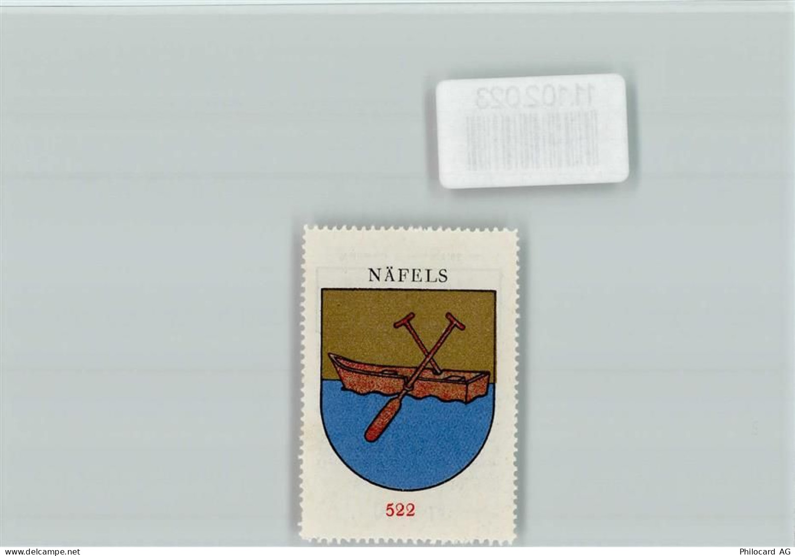 8752 Näfels - Vignette Wappen Kaffee Hag ca 1920-1940 - 11102023