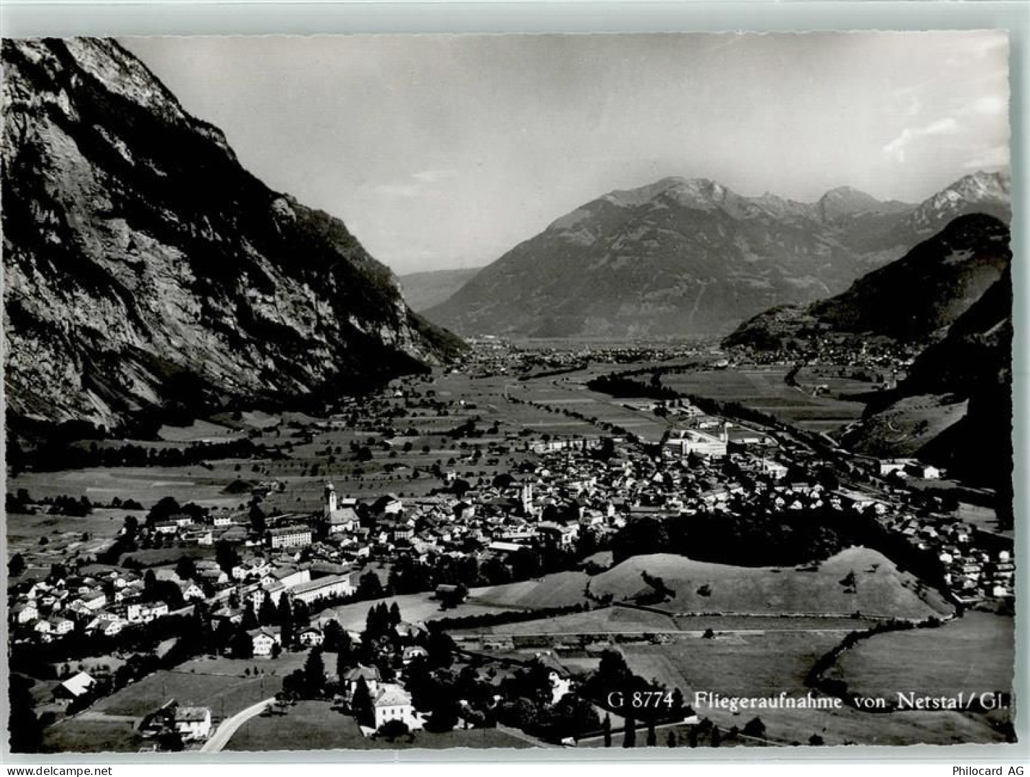8754 Netstal Gebrauchsspuren Fliegeraufnahme - 13146137