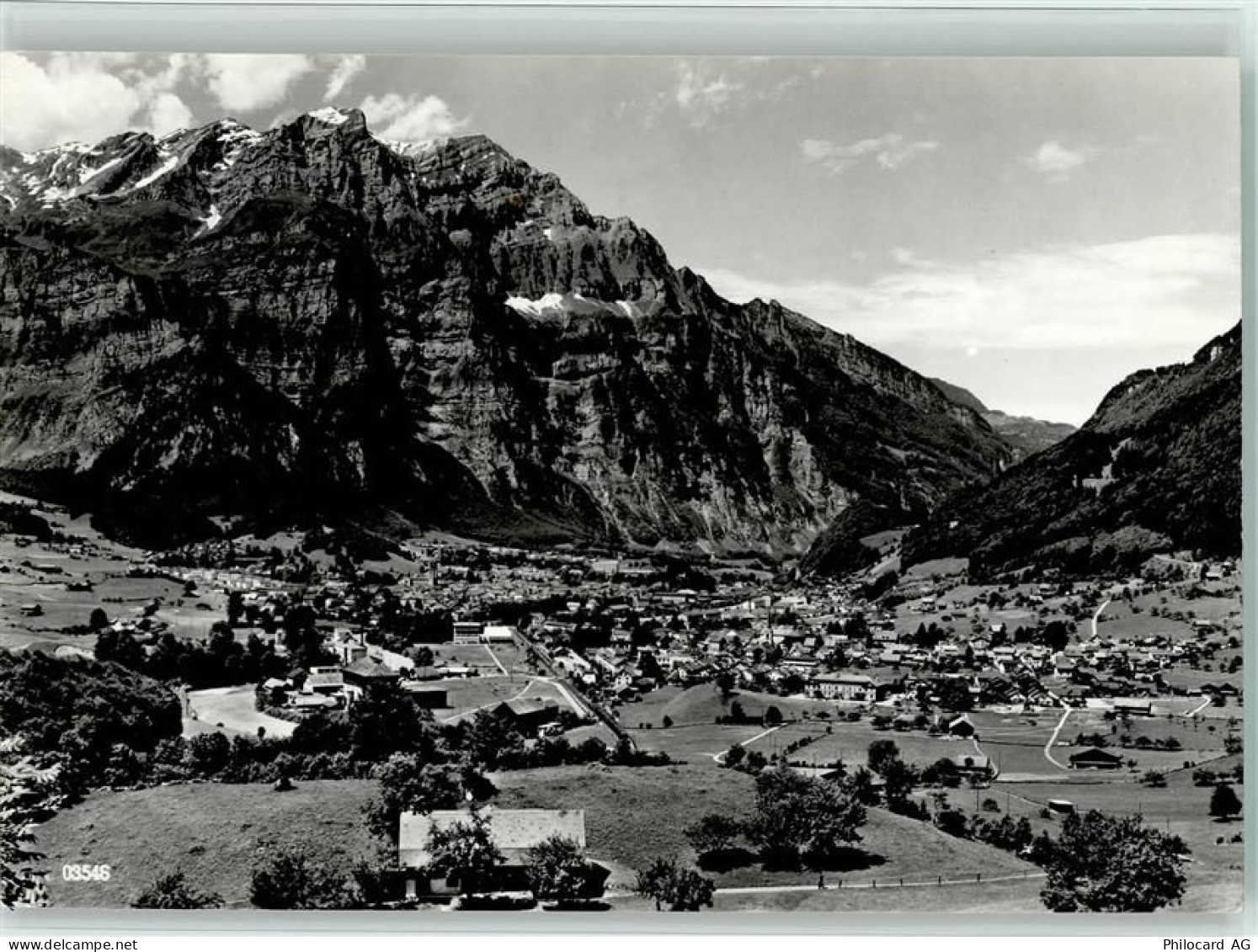 8755 Ennenda Ennetbühls - Blick über Ennenda und Glarus auf Wiggis - 11088119