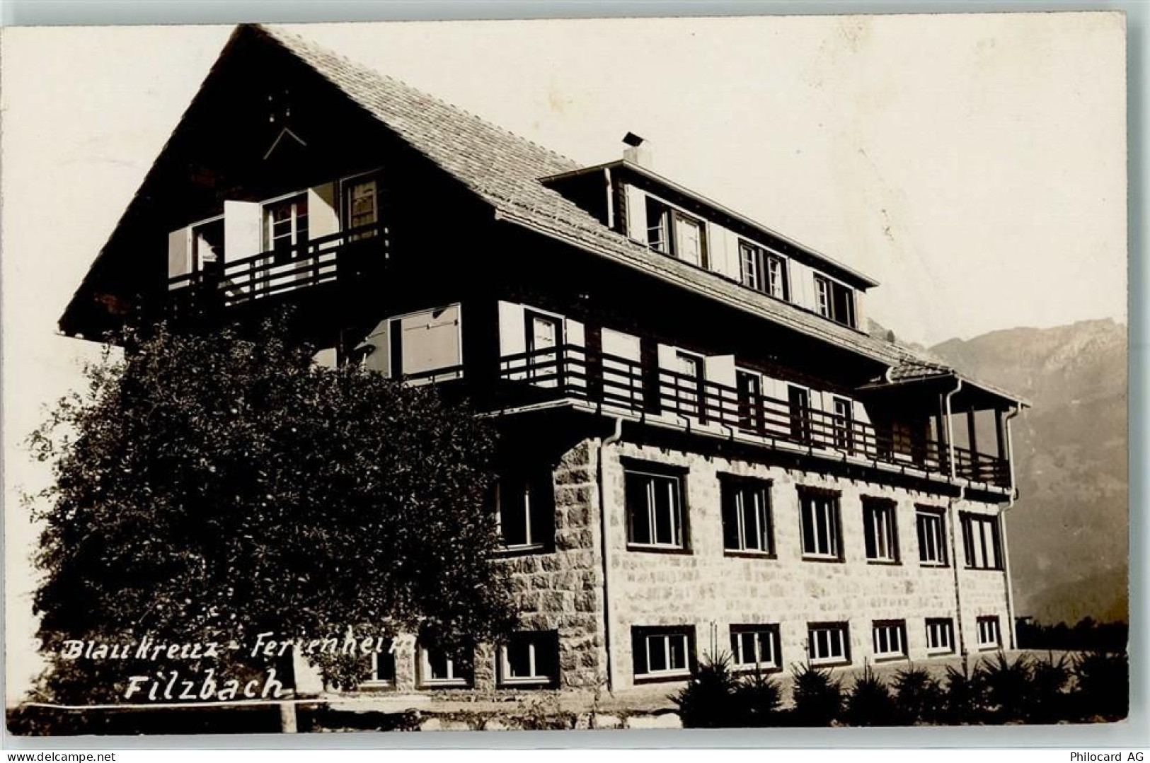 8757 Filzbach Foto AK Blaukreuz-Ferienheim - 13128416