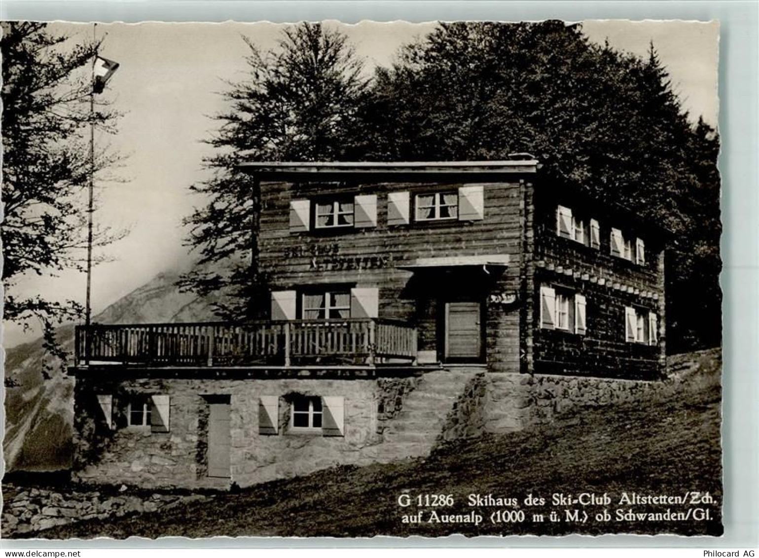 8762 Schwanden GL Gebrauchsspuren Skihaus des Ski-Club Altstetten auf Au... - 13146124