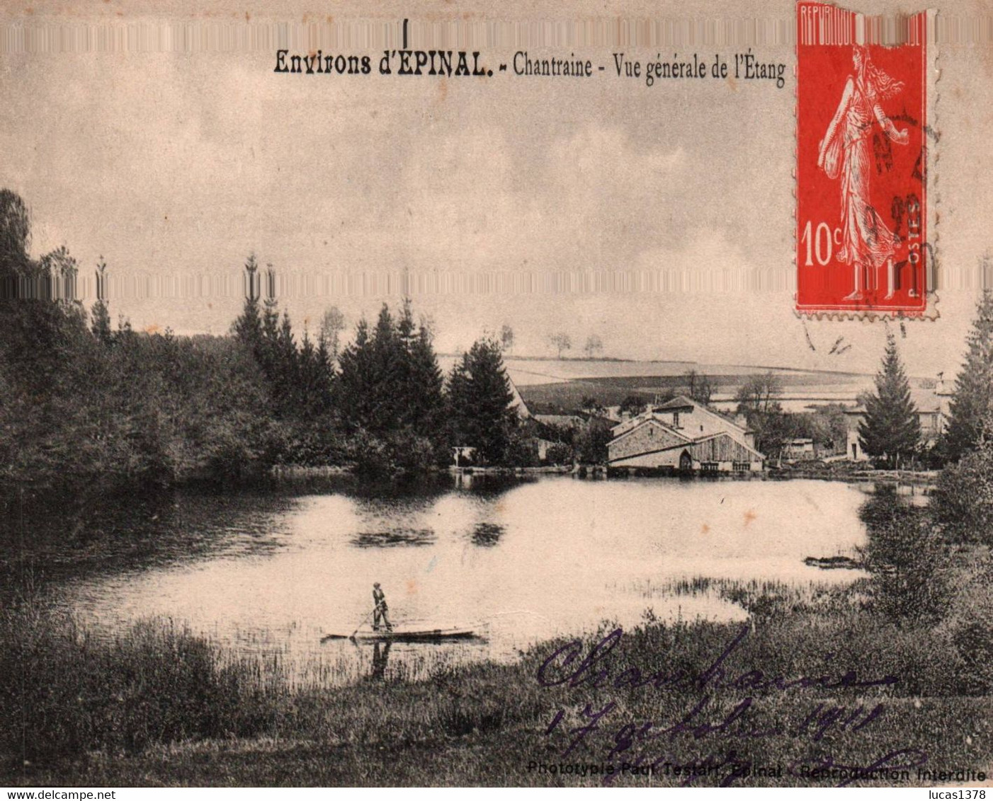 88 / ENVIRONS D EPINAL / CHANTRAINE / VUE GENERALE DE L ETANG