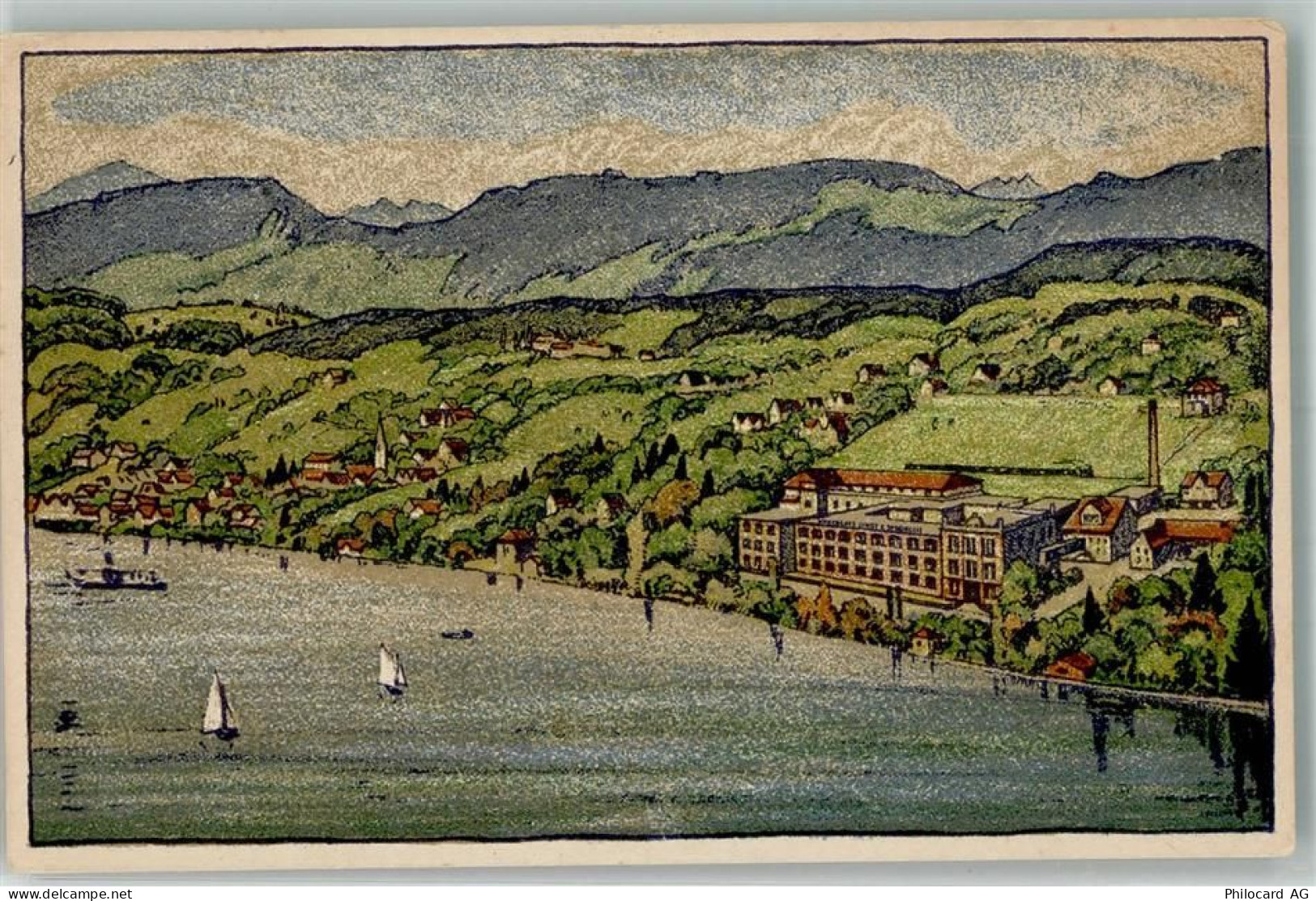 8802 Kilchberg ZH Gebrauchsspuren Künstlersteindruck - 10729612