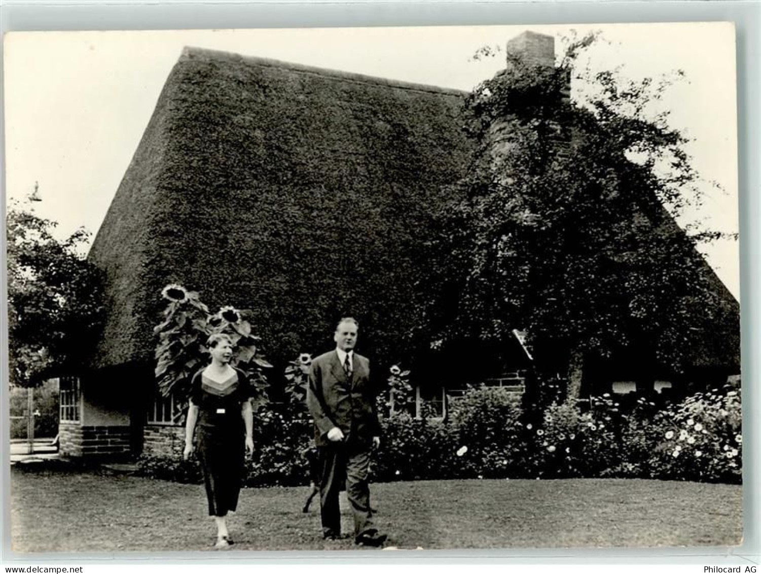 8803 Rüschlikon 1960 - Strohhaus Park im Grüene Ehepaar Duttweiler - 10610012