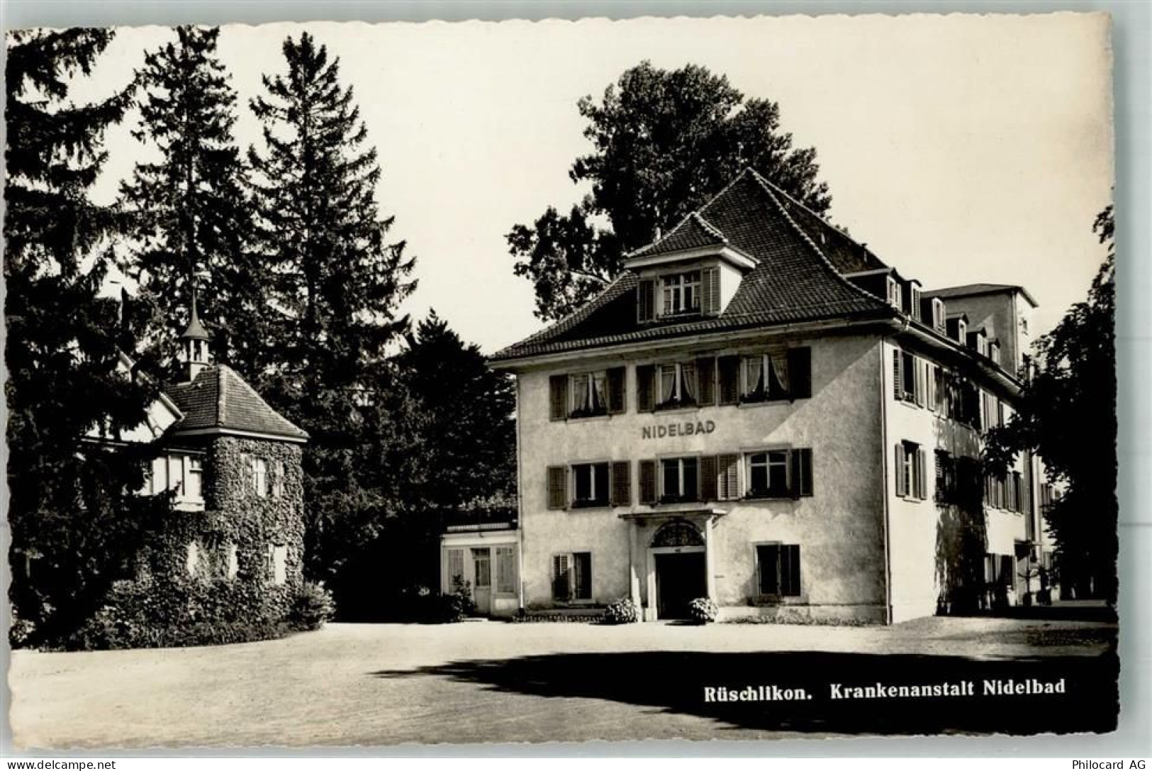 8803 Rüschlikon Foto AK Krankenhaus Nidelbad - 38025135
