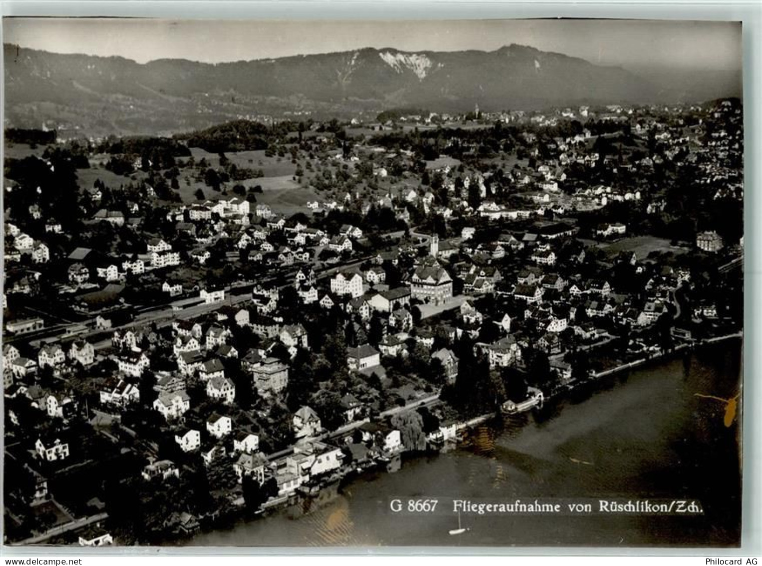 8803 Rüschlikon Gebrauchsspuren Fliegeraufnahme - 13146107