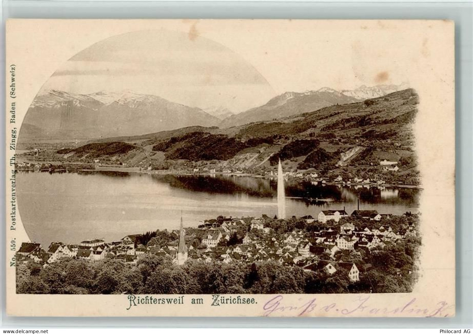 8805 Richterswil 1900 - Gesamtansicht Richterswil am Zrichsee - 13110413