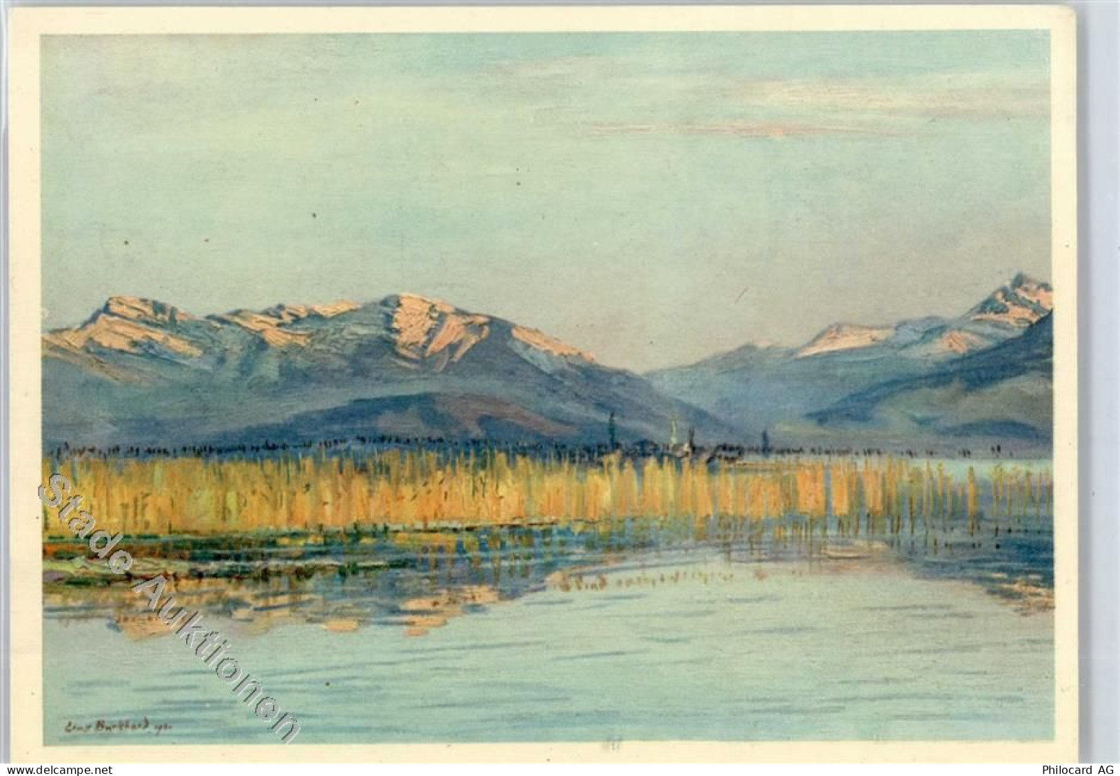 8805 Richterswil - Obersee, Lac de Zurich, Sign. Ernst Burkhard - 51281857