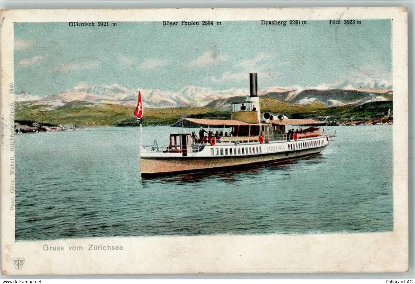 8820 Wädenswil 1901 Lithographie DS Waedenswil - 10397576