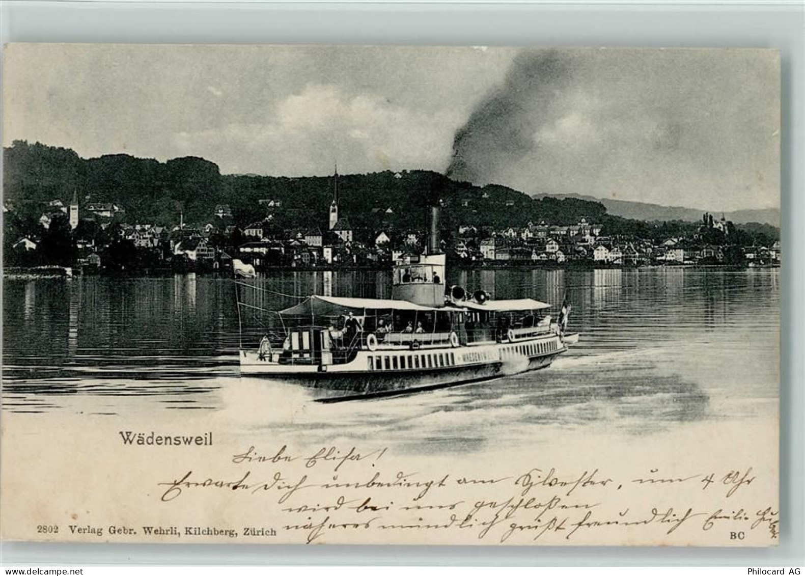 8820 Wädenswil - 1904 Dampfer Wädenswil - 13112216