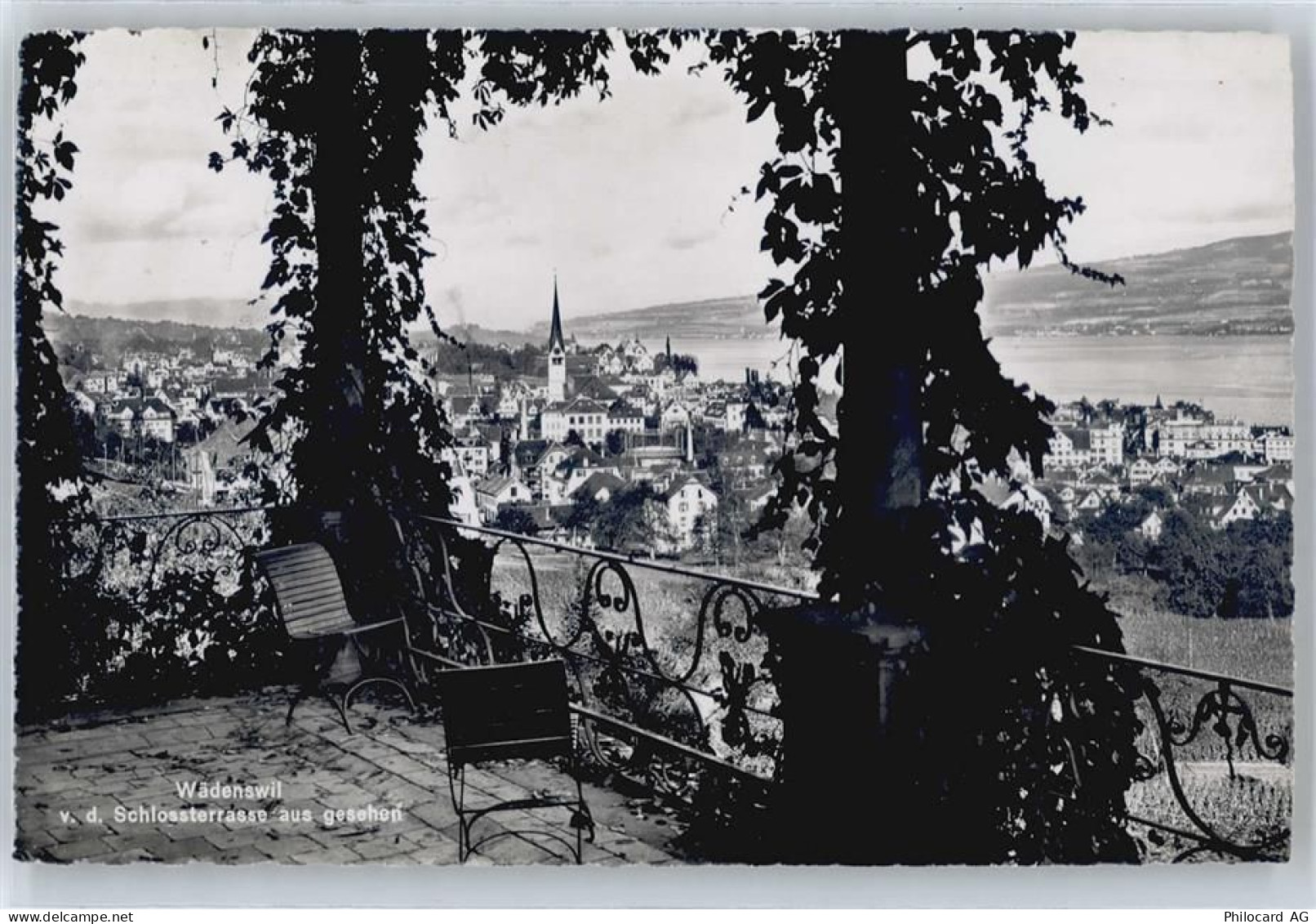 8820 Wädenswil - Blick von Schloßterrasse - 50772191
