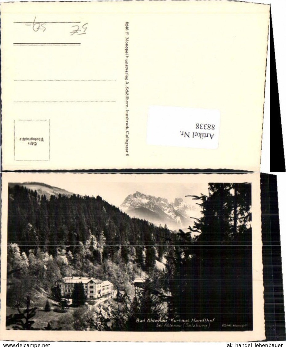 88338,Bad Abtenau Kurhaus Handlhof b. Abtenau