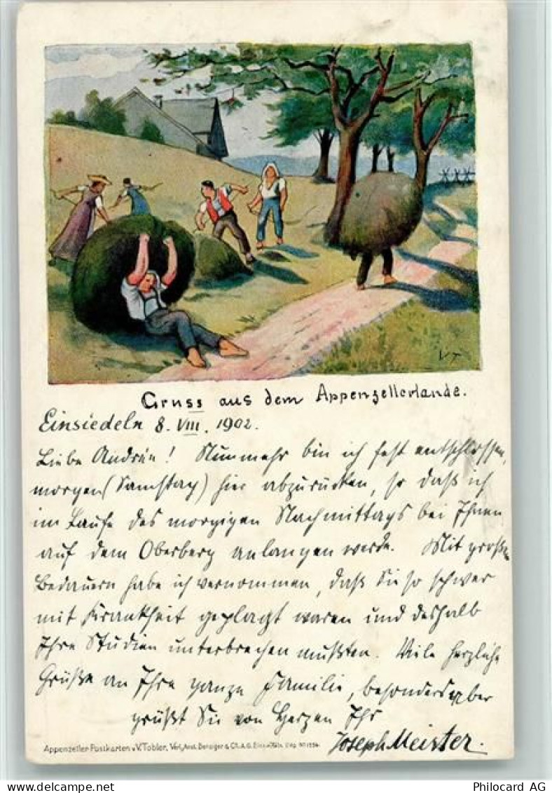 8840 Einsiedeln 1902 - Männer und Frauen bei der Heuernte - 11092648