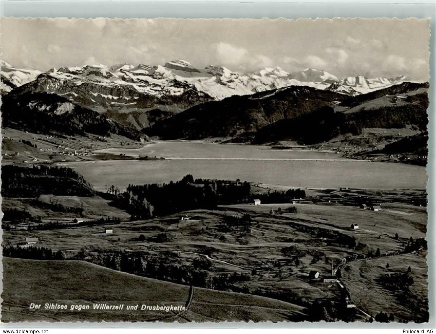 8846 Willerzell Foto AK Sihlsee Drusbergkette Foto Gaberell - 39692267