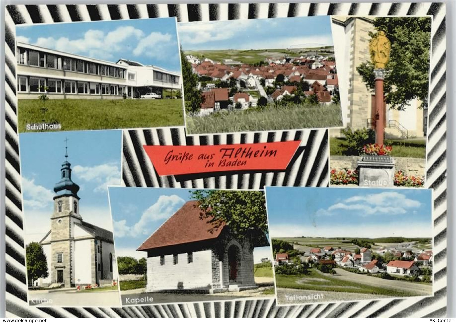 88499 W7940 Altheim b Riedlingen, Württ 1971 - Schule Kirche Kapelle - 10033393