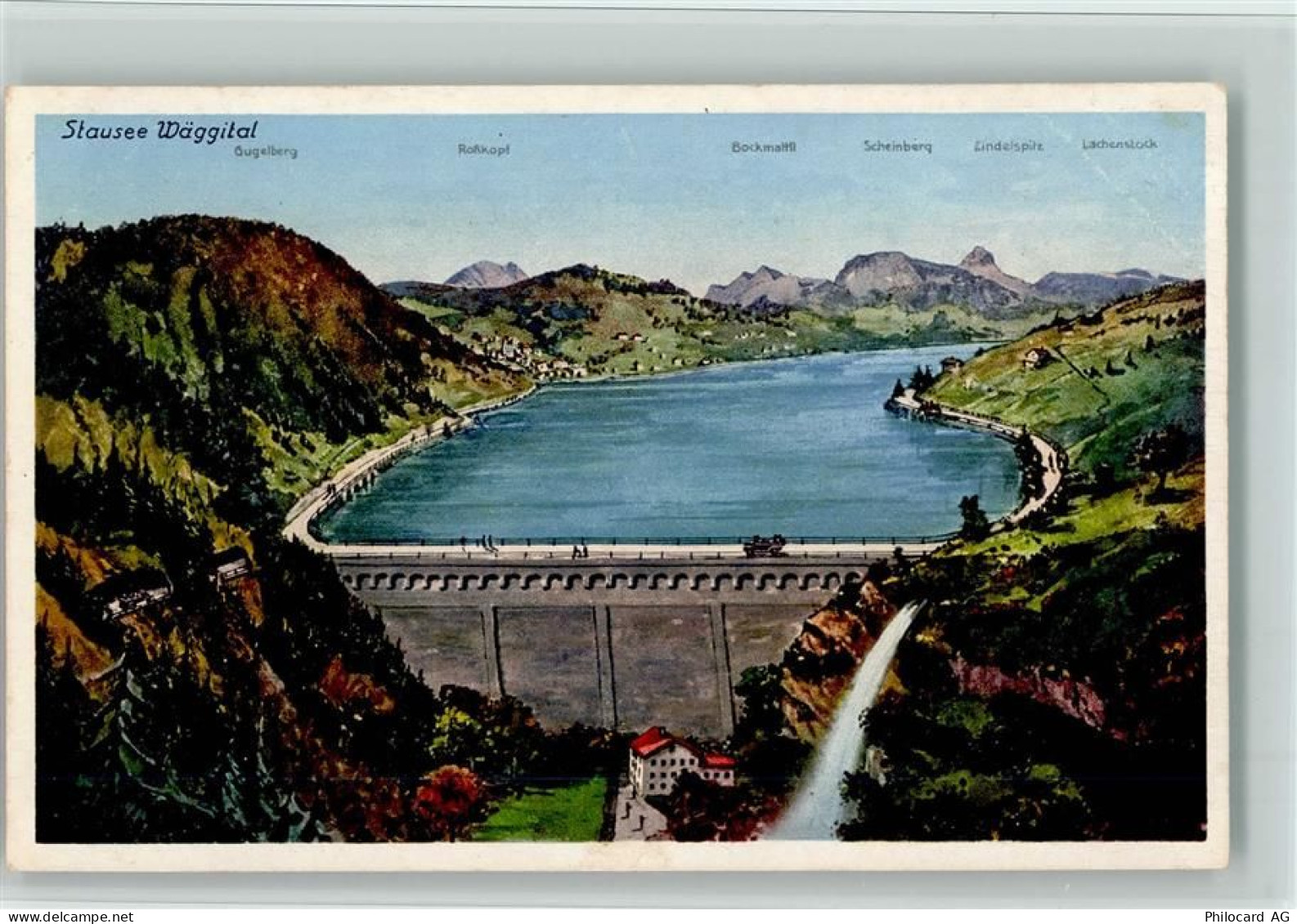 8857 Vorderthal Wägital - Stausee Wäggital Gugelberg Rotkopf Bockmattli ... - 11061162