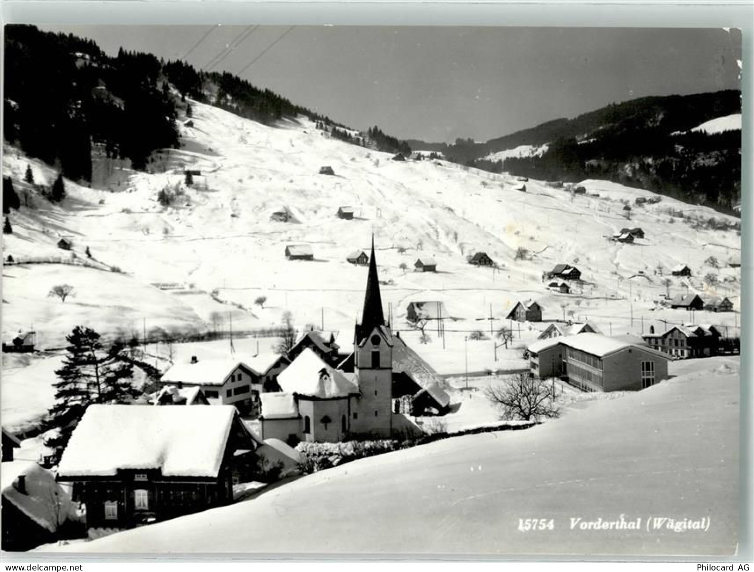 8857 Vorderthal Wägital - Winter Kirche - 39697908