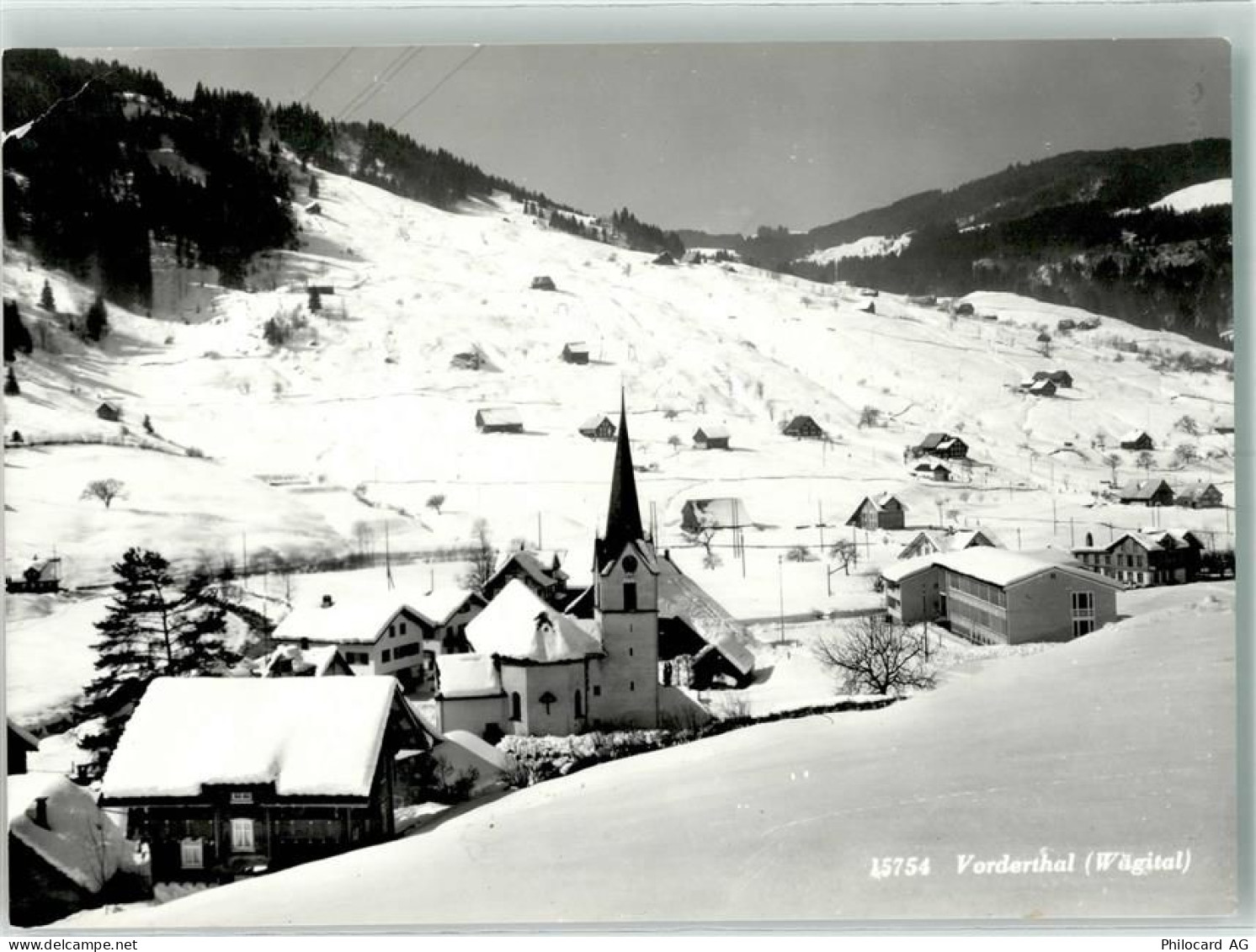 8857 Vorderthal Wägital - Winter Kirche - 39697909