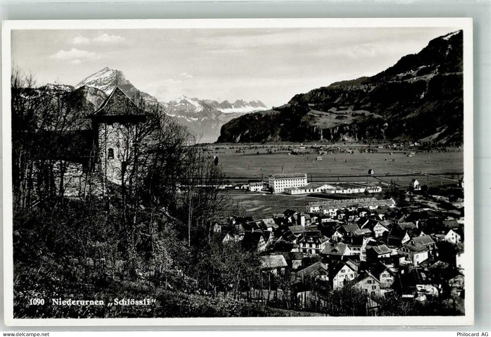 8867 Niederurnen 1944 Foto AK Schloss Feldpost Territorial Mitr. Kp. IV/... - 38219312