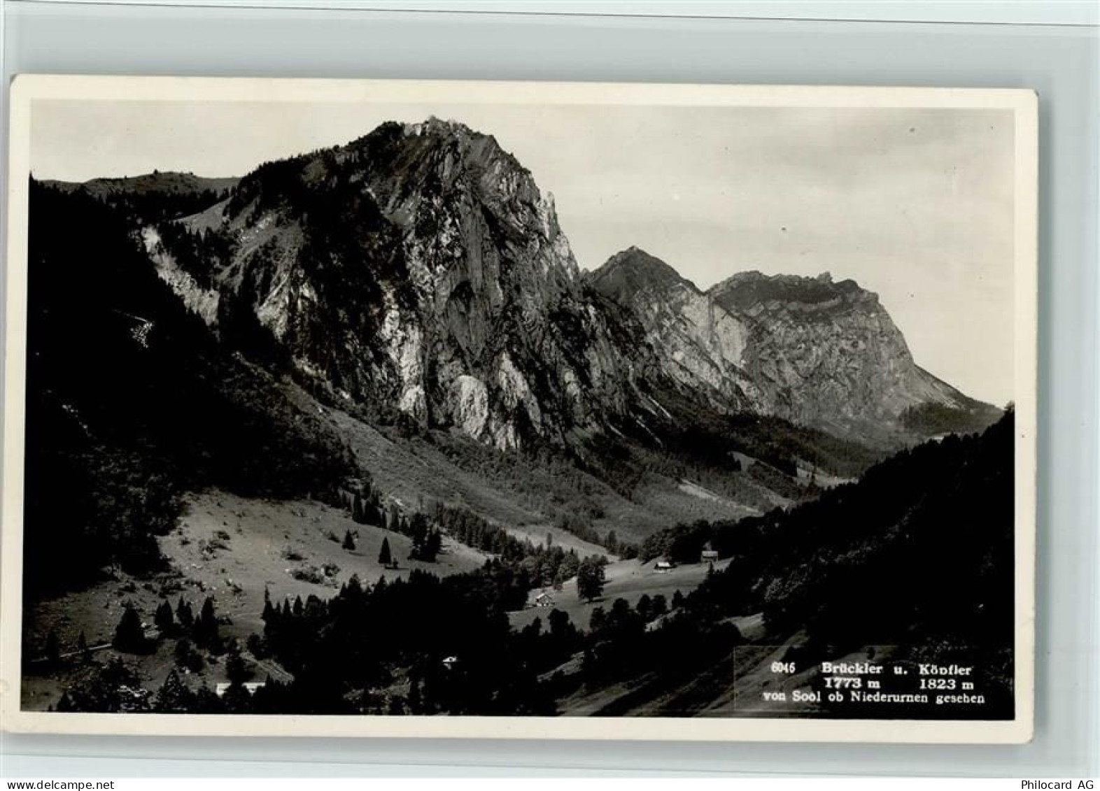 8867 Niederurnen - Brückler Köpfler von Sool ob Niederurnen gesehen - 11063648