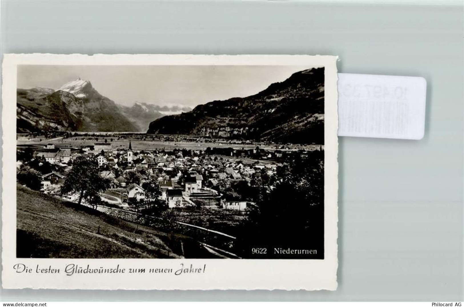 8867 Niederurnen FOTO KEINE AK Neujahr Kirche Foto 10cm x 7cm, rückseiti... - 10497332