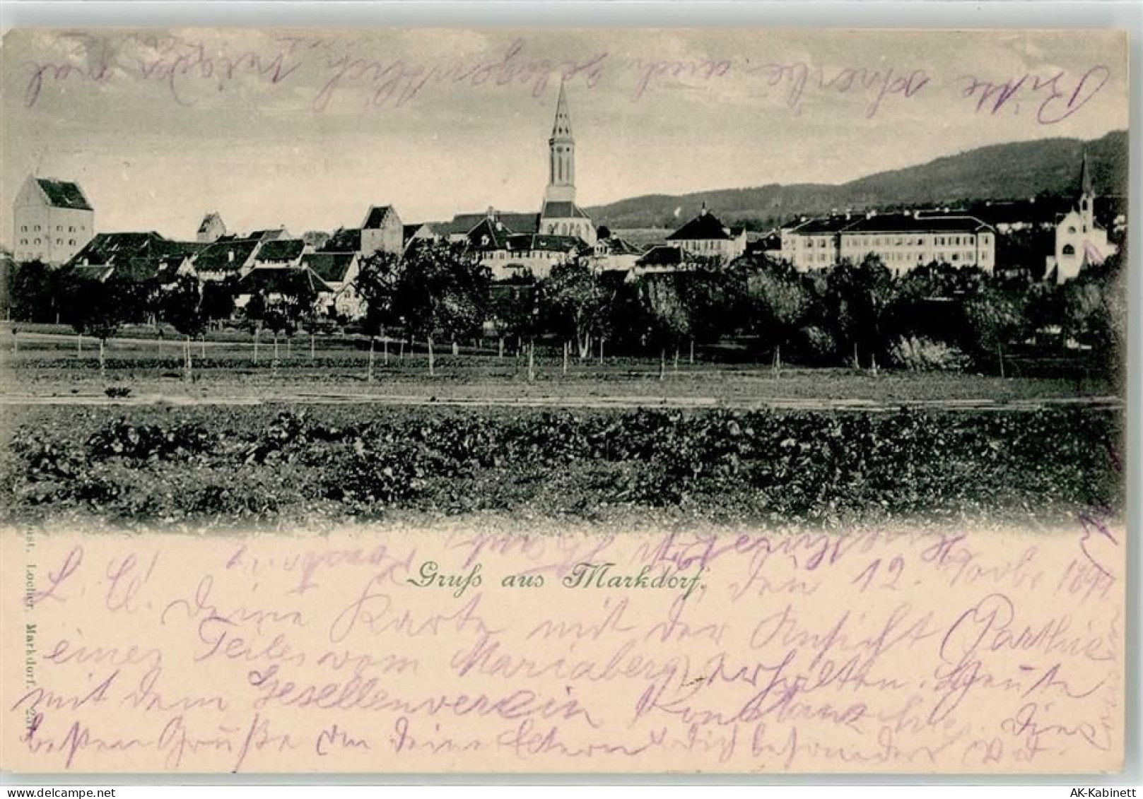 88677 W7778 Markdorf , Baden 1899 - Kirche - 52158110
