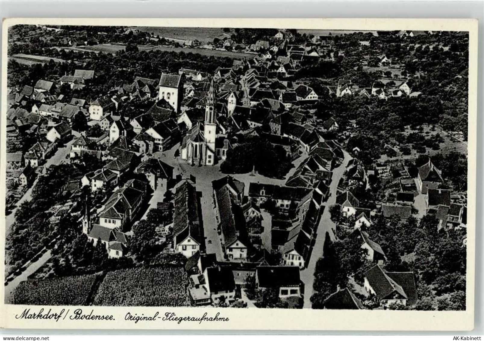 88677 W7778 Markdorf , Baden - Fliegeraufnahme Kirche - 52158130