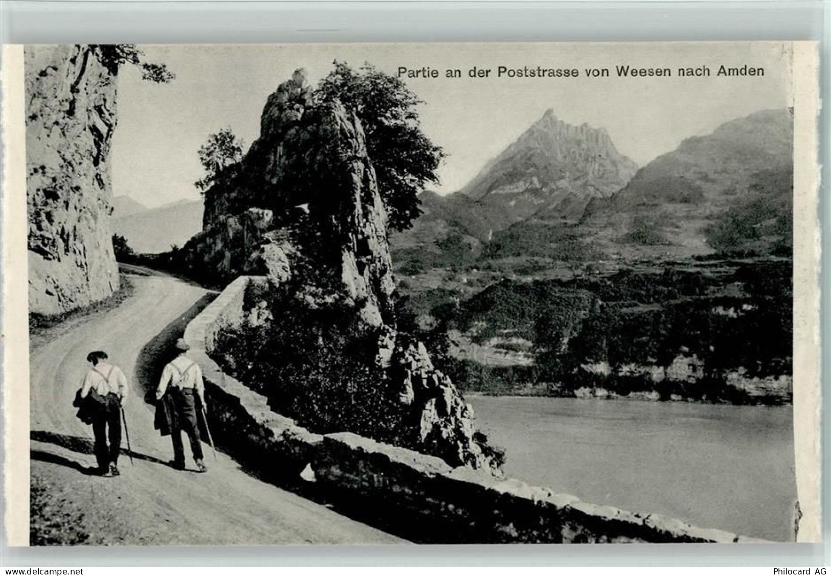 8872 Weesen - Partie an der Poststrasse von Weesen nach Amden - 10195617