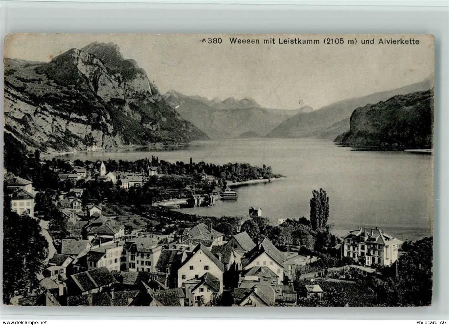 8872 Weesen - Weesen mit Leistkamm und Alvierkette - 13117761