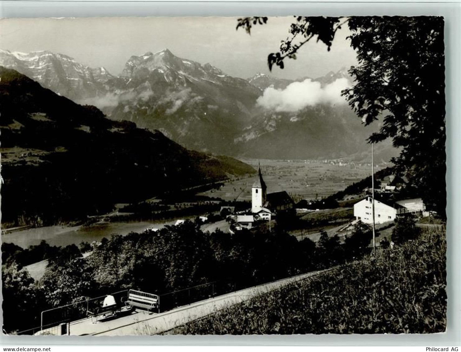 8873 Amden - Kurort Amden mit Walensee Linthebene und Glarneralpen - 11088222