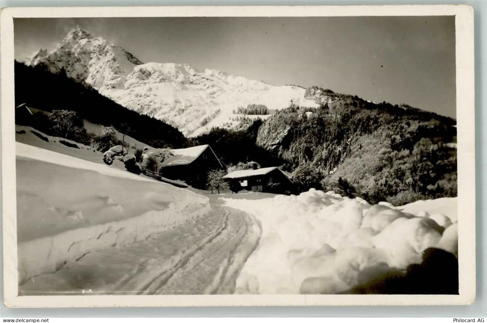 8874 Mühlehorn Foto AK Winter Mürtschenstock - 39691977
