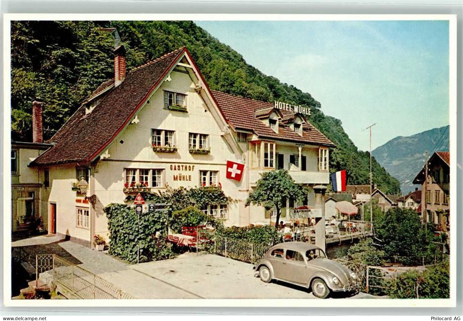 8874 Mühlehorn - Gasthaus Mühle VW Käfer - 10593192