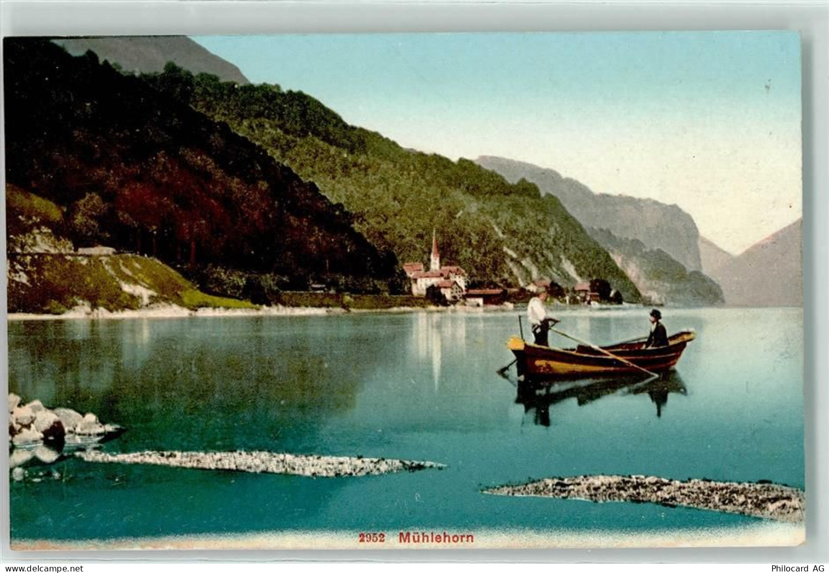 8874 Mühlehorn - Kirche Ruderboot - 10588514