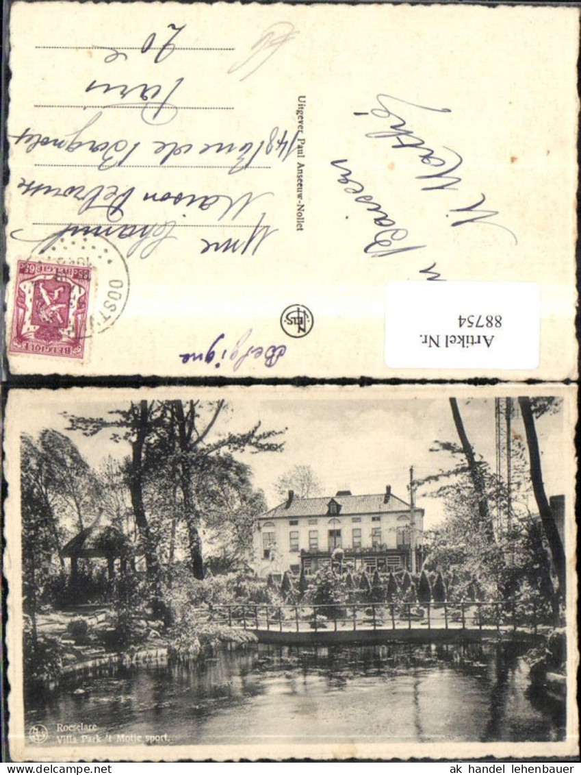 88754,Roeselare Villa Park 't Motje sport Ansicht Roeselare Flandern