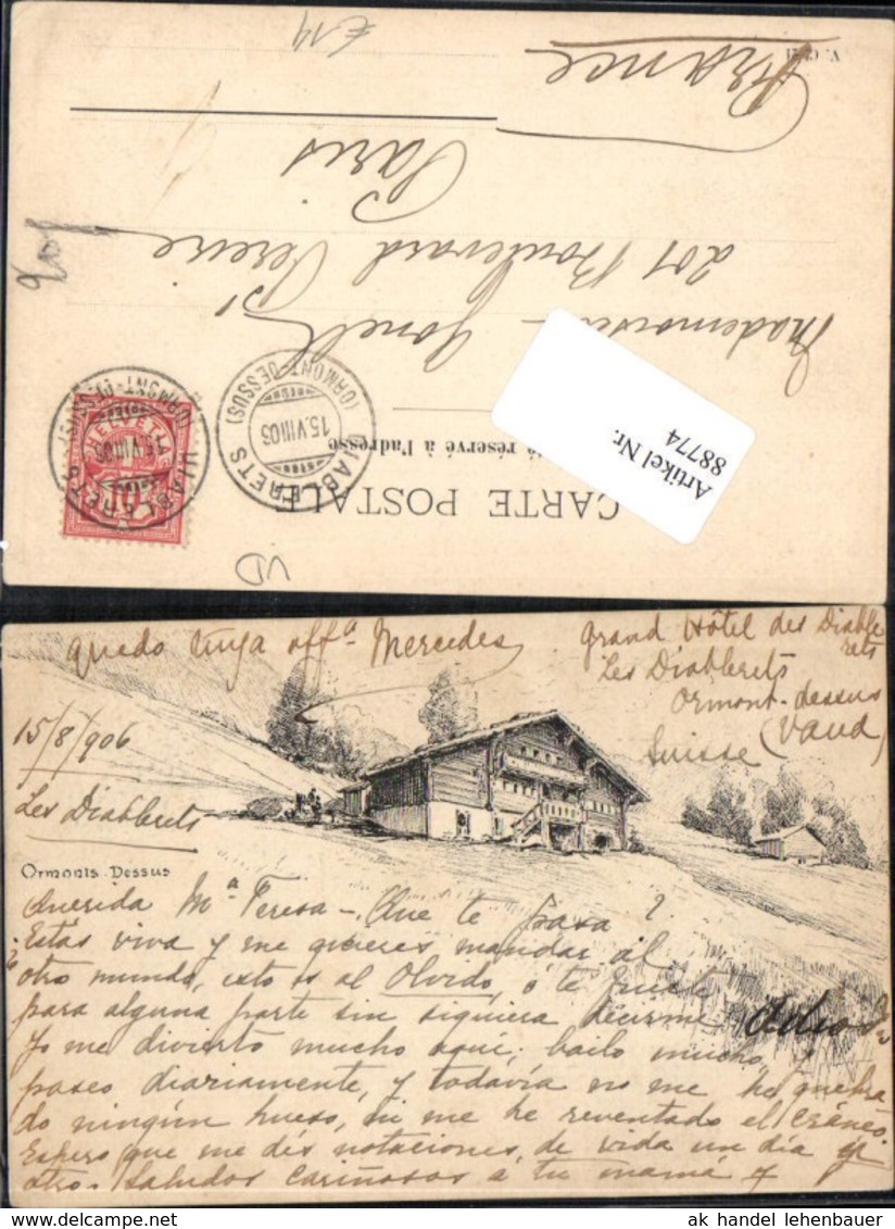 88774,Ormont Dessus H&uuml;tte Kt Waadt