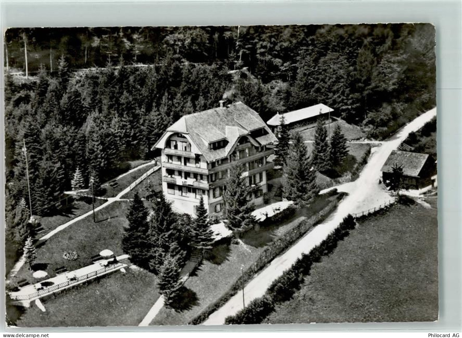 8887 Mels Gebrauchsspuren Fliegeraufnahme Kurhotel Wahlheim Terrasse - 10497442