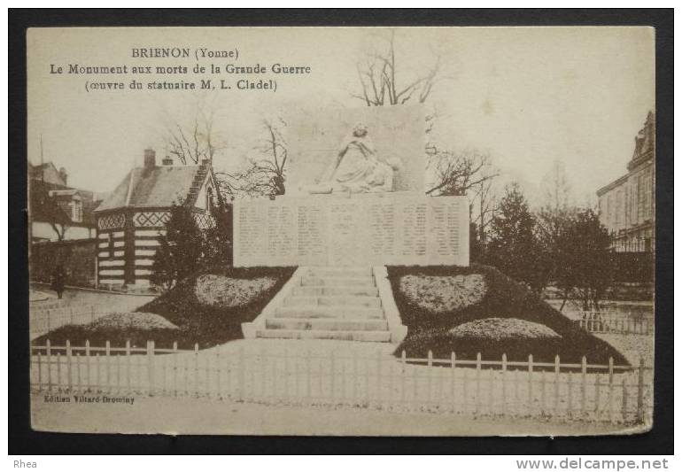 89 Brienon-sur-Armançon monument aux morts    D89D  K89055K  C89055C RH036834