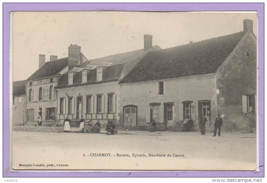 89 - CHARMOY --  Recette , Epicerie , boucherie du centre