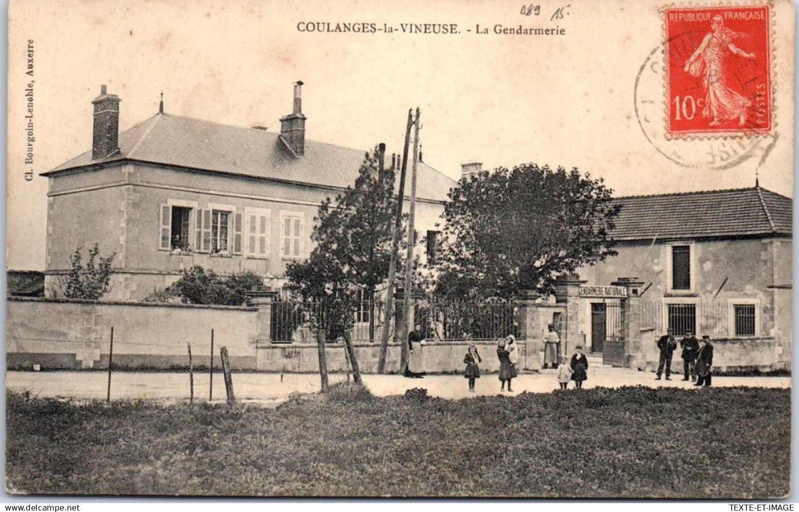 89 COULANGES LA VINEUSE - la gendarmerie