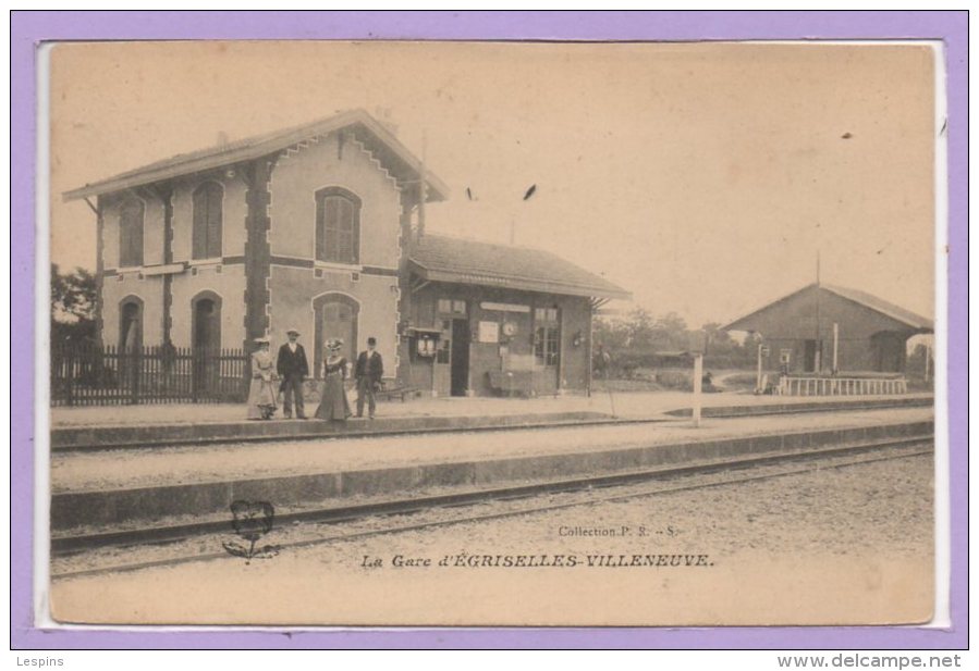 89 - EGRISELLES le BOCAGE -- La gared'Egriselles - Villeneuve