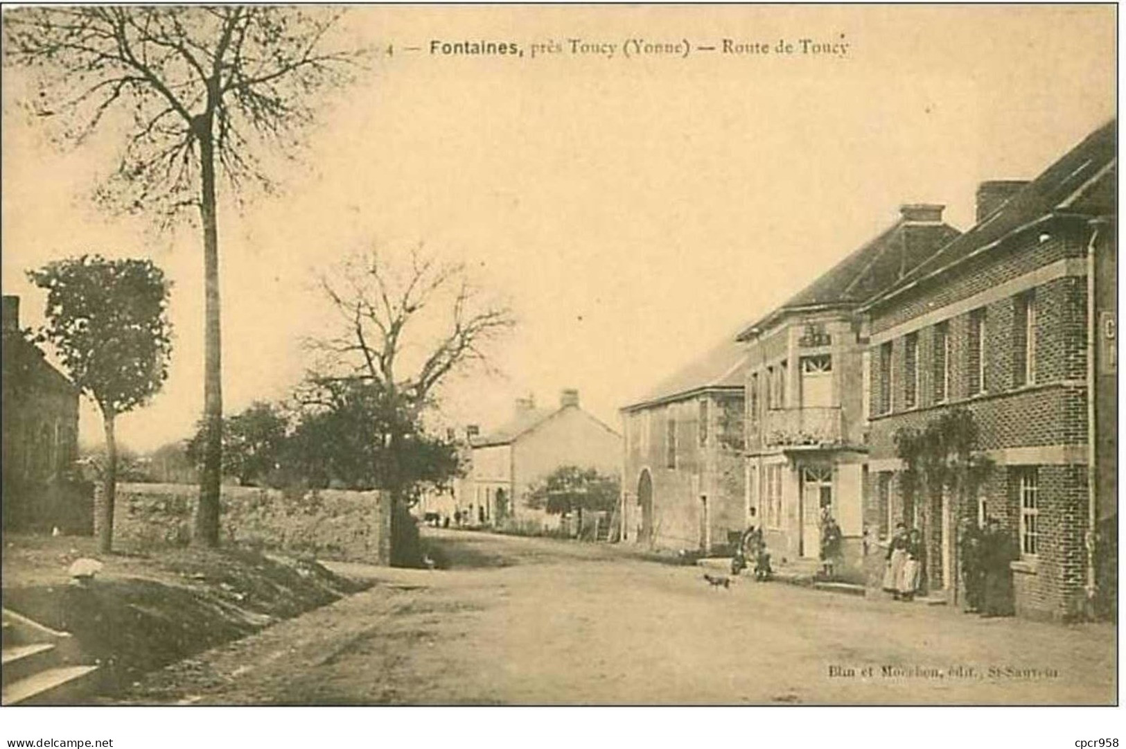 89.FONTAINES ,PRES TOUCY.ROUTE DE TOUCY