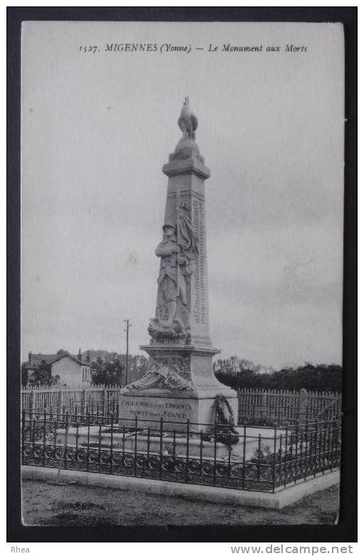 89 Migennes monument aux morts    D89D  K89257K  C89257C RH037447