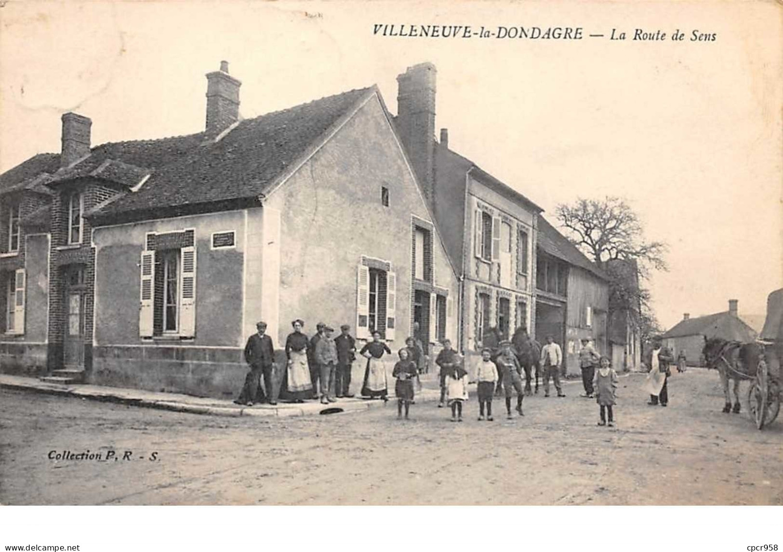 89. n°54140. VILLENEUVE LA DONDAGRE. La route de sens