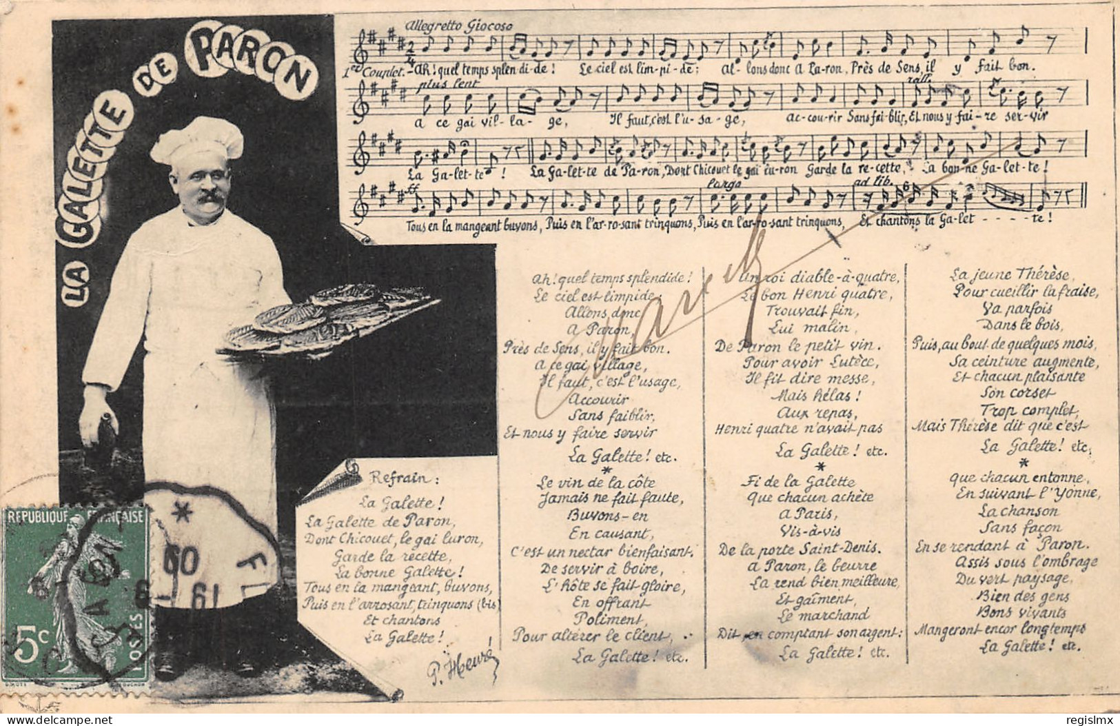 89-PARON-LA CHANSON LA GALETTE DE PARON-N°2049-C/0023