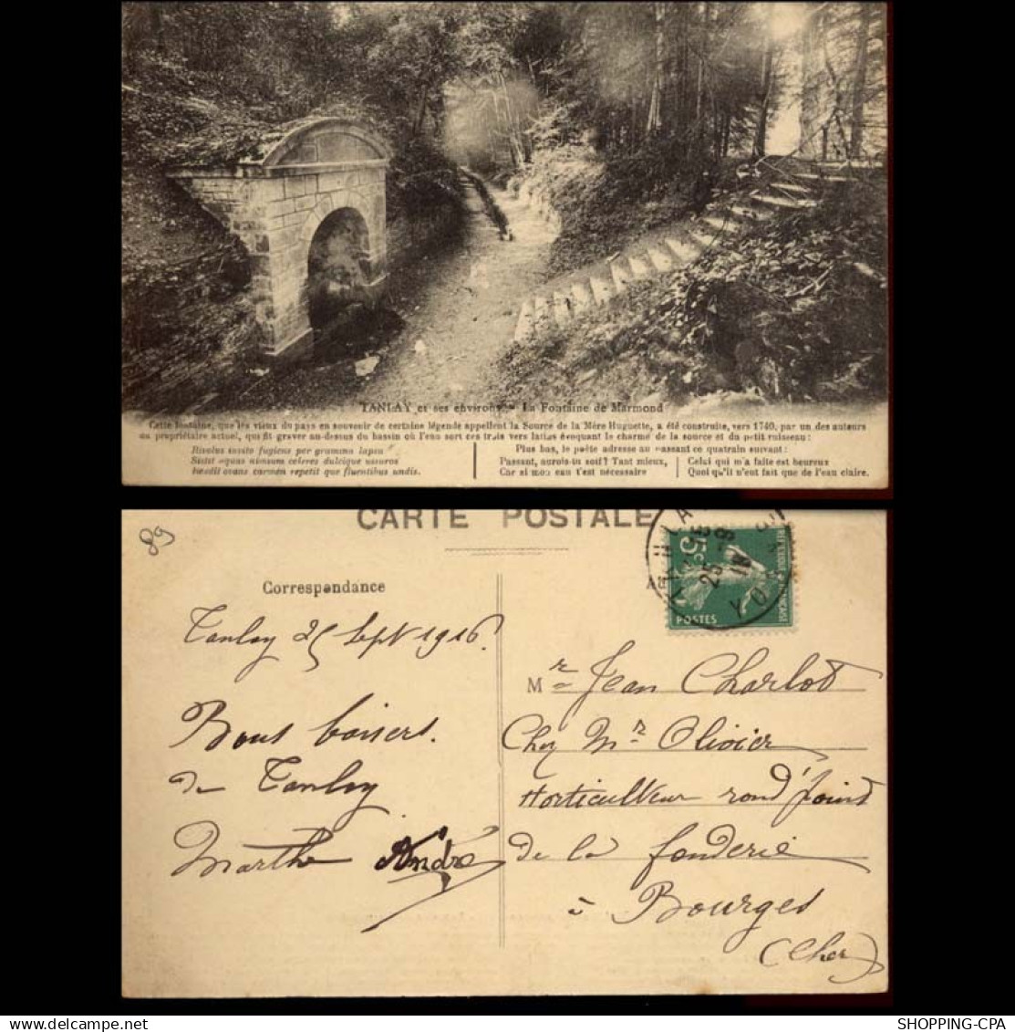 89 - Tanlay et ses environs - La fontaine de Marmond