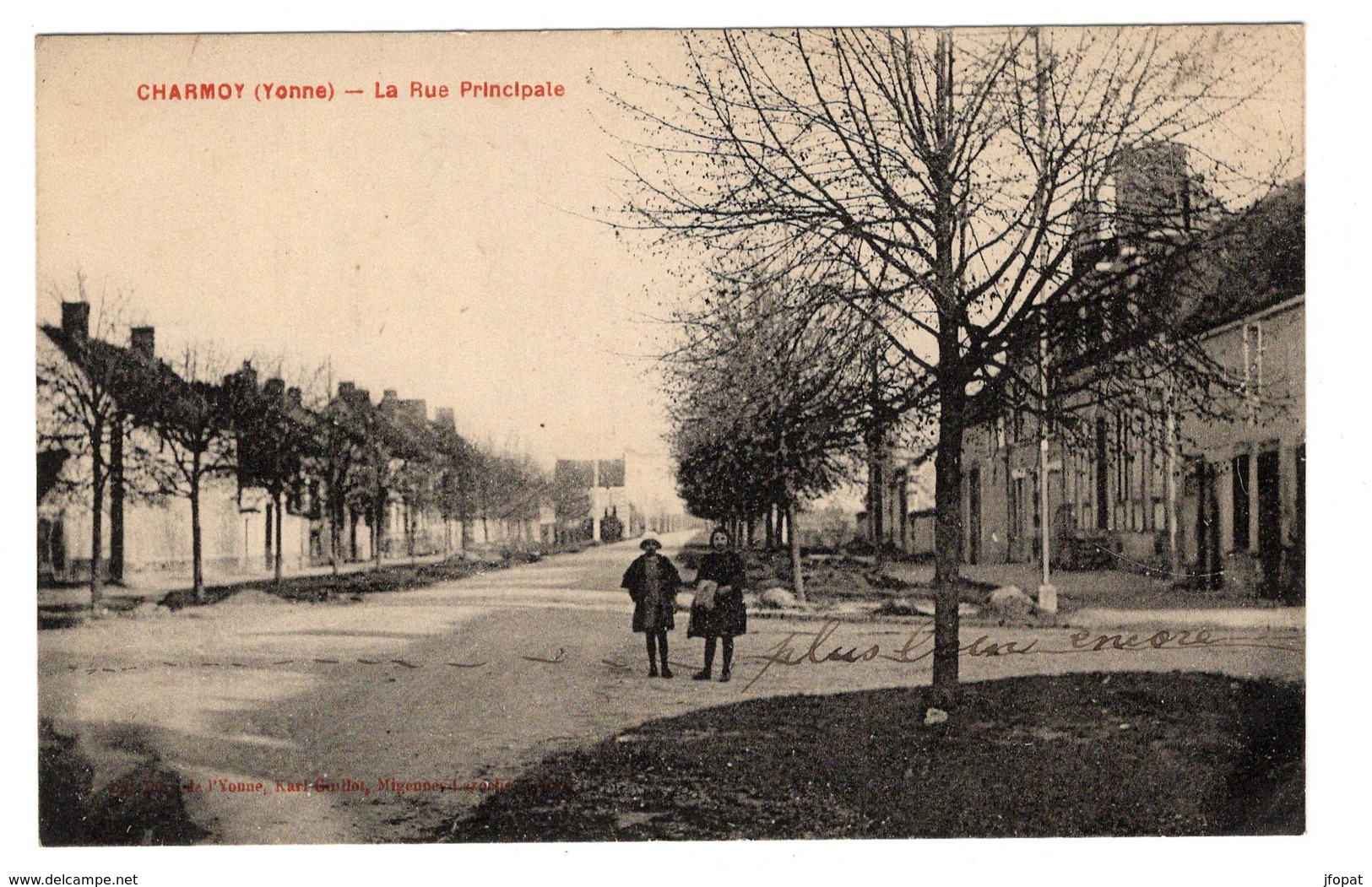 89 YONNE - CHARMOY la rue Principale