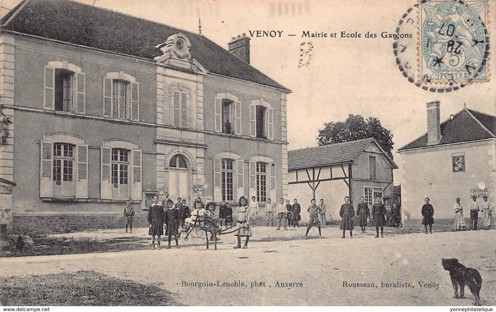 89 - YONNE - VENOY - 10957 - mairie et école des garçons
