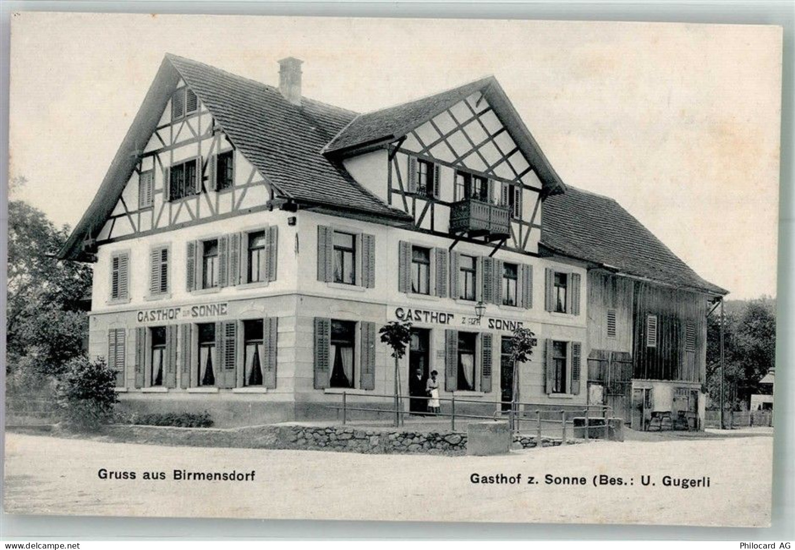 8903 Birmensdorf ZH Foto AK Gasthaus zur sonne - 13596450
